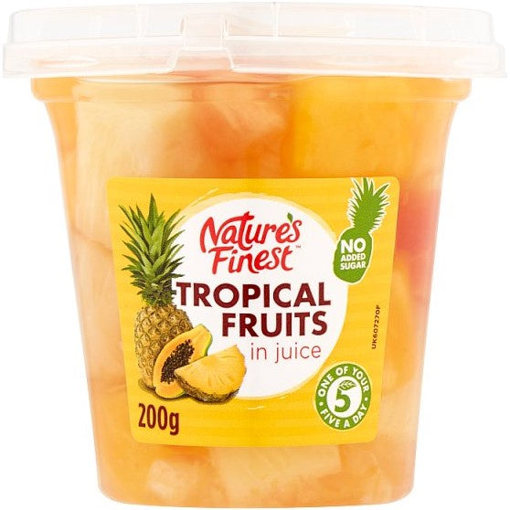 Natures Finest Tropical Fruits in Juice 200g