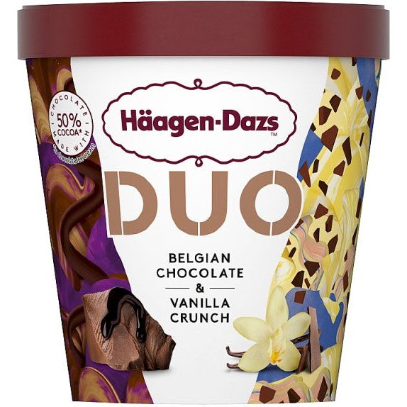 Haagen Dazs Chocolate & Vanilla Duo 420ml*