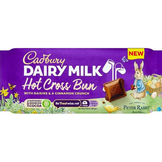 Cadbury Hot Cross Bun Tablet 110g *