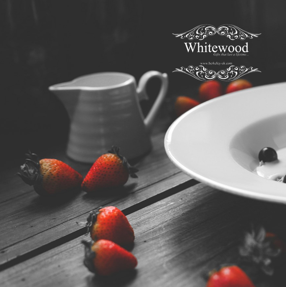 Strawberries and Cream - Greaseproof Food Serving Paper