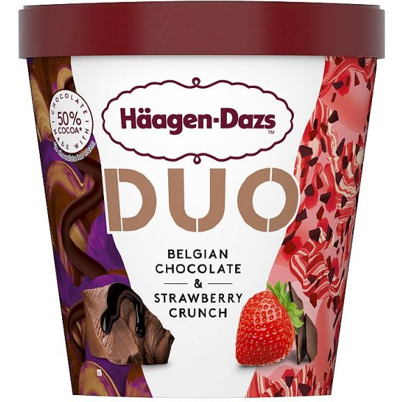 Haagen Dazs Chocolate & Strawberry Duo 420ml*
