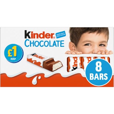 Kinder Small Chocolate Bars 8pk *