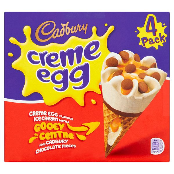 Cadbury Creme Egg Cone 4pk*