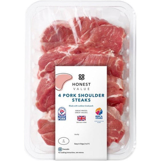 HV Pork Shoulder Steaks 600g