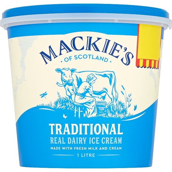 Mackie's Traditional Ice Cream 1L*