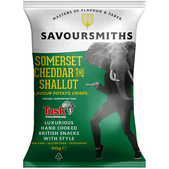 Savoursmith Crisps  Cheddar & Shallot 150g*