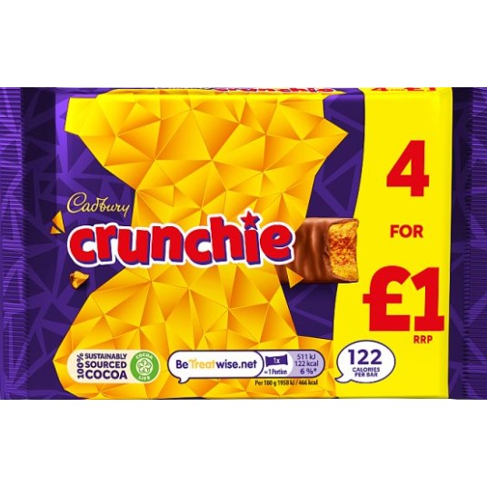 Cadbury Crunchie 4 pk *