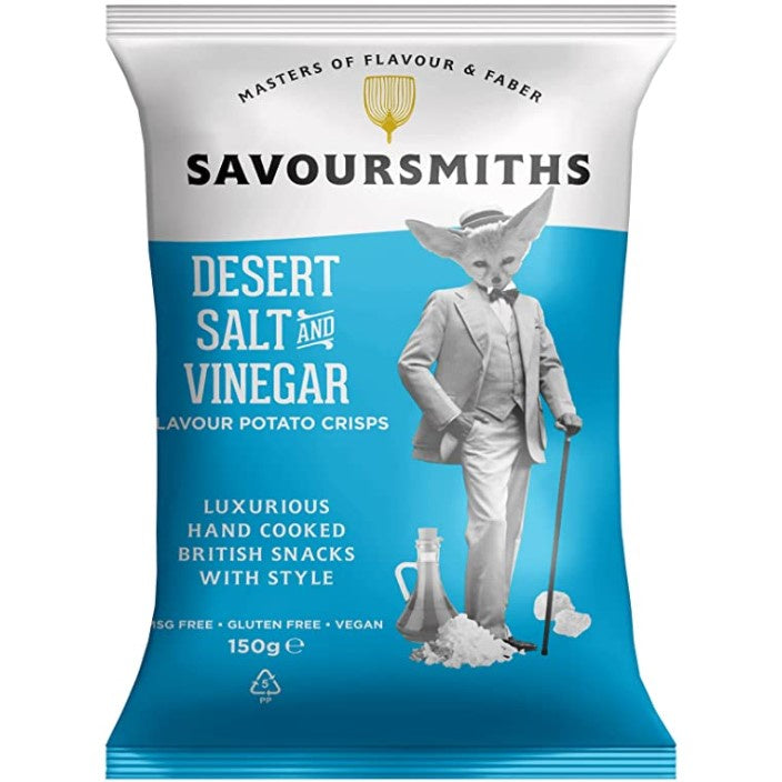 Savoursmith Crisps Desert Salt & Vinegar 150g*