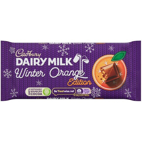 Cadbury Dairy Milk Winter Orange 95g *