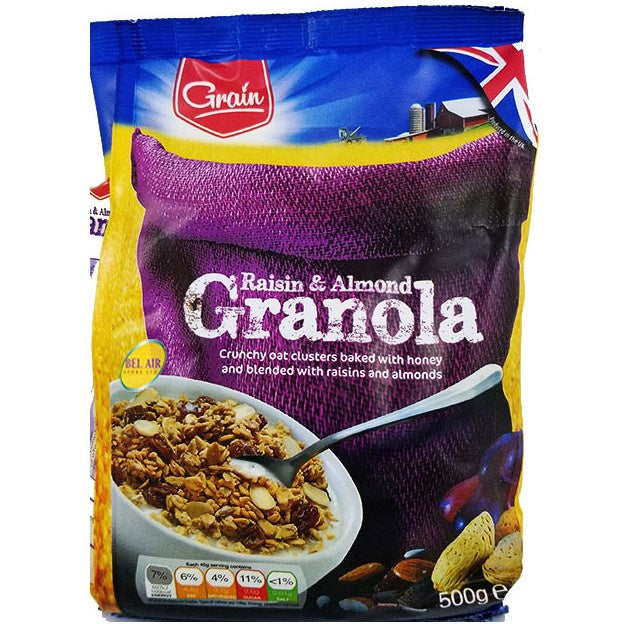 Grain Raisin & Almond Granola 500g