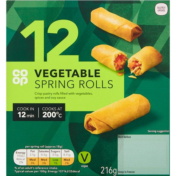 Co-op Vegetable Spring Rolls 12