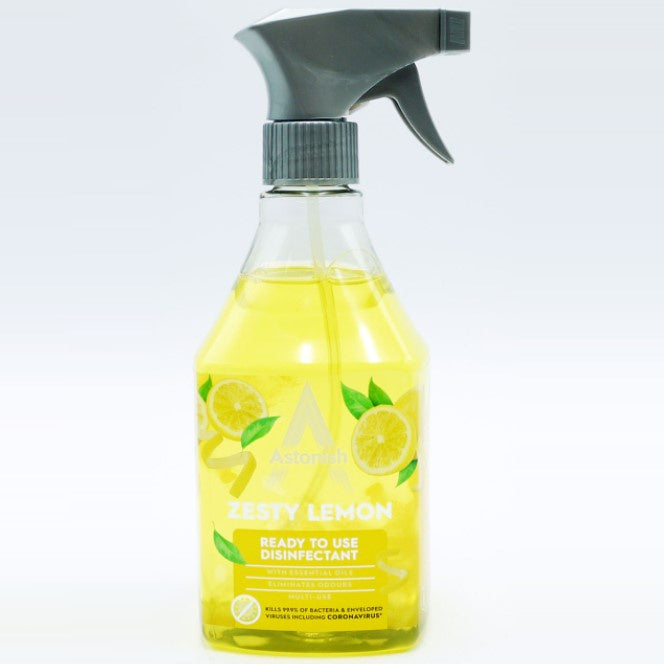 Astonish Disinfectant Spray Zesty Lemon 550ml*