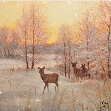 Large Serviettes - Deer at Sunset*