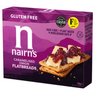 Nairn's Gluten Free Flatbreads - Caramelised Onion 150g