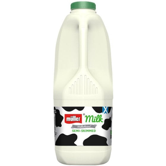 M Wiseman Semi Skim Milk 2 Ltr
