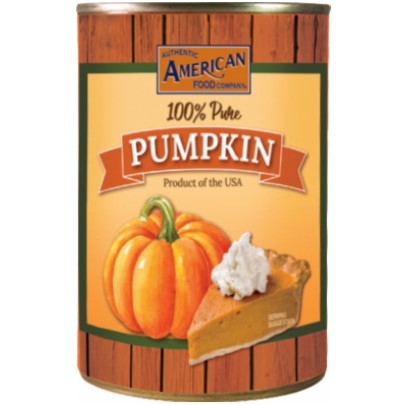 Authentic American Food Company 100% Pure Pumpkin (tinned) 425g
