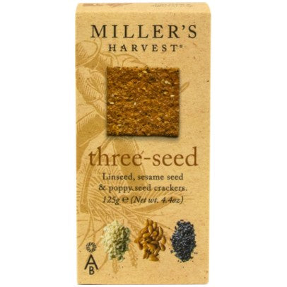 Miller's Harvest Three Seed Biscuits 125g