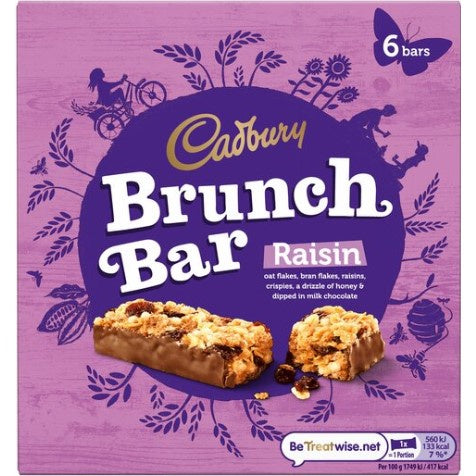 Cadbury Brunch Bars Raisin (5)*