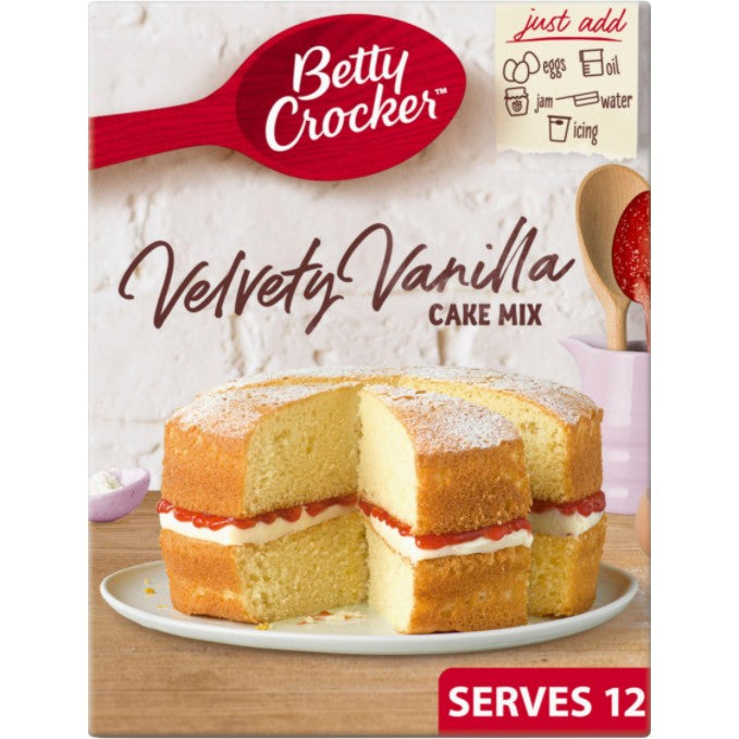 Betty Crocker Velvety Vanilla Cake Mix 425g