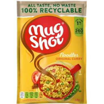Mug Shot Original Curry Noodles 68g