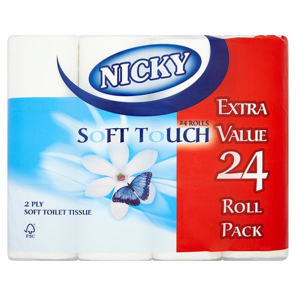 Nicky Soft Touch Toilet Tissue 24pk*