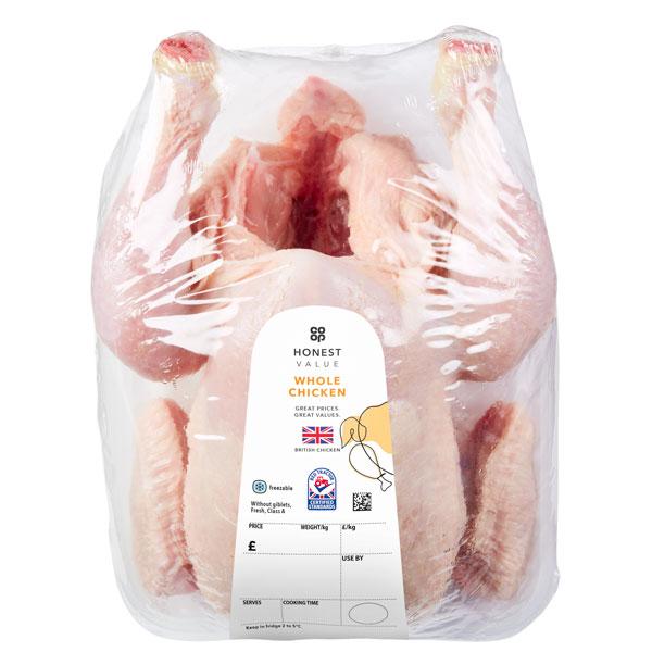 Co-op HV Whole Chicken Approx: 1.3 - 1.6kg