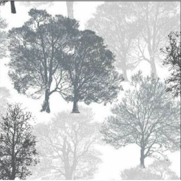Large Serviettes - Skeleton Trees Grey*