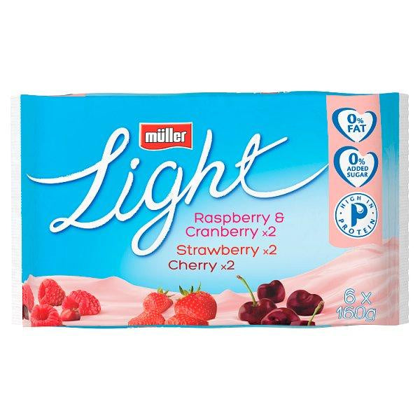 Muller Light Yogurts Red Fruits 6pk#