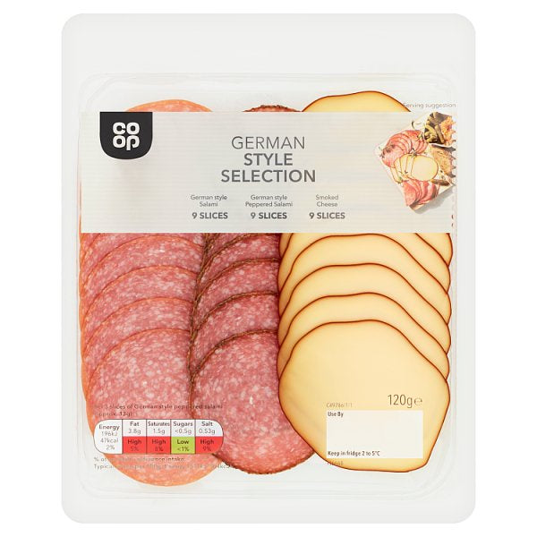 Co-op German Meat & Cheese Platter 120g
