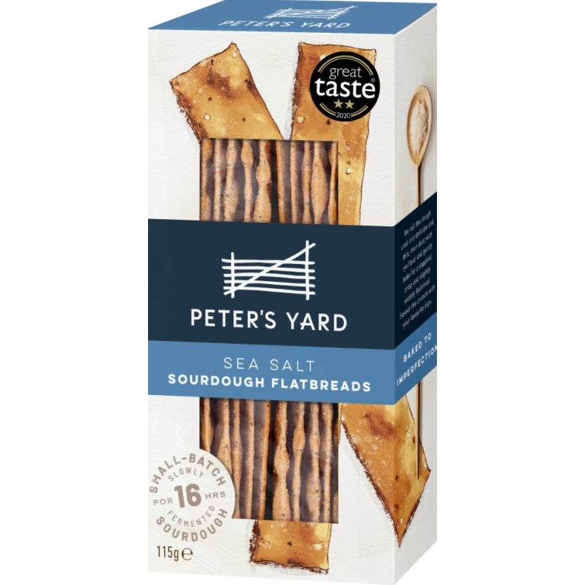 Peter's Yard Sourdough Sea Salt Flatbreads 115g