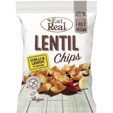 EAT REAL Lentil Chips - Chilli & Lemon 113g