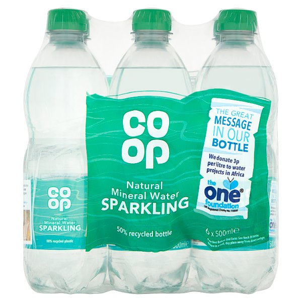 Co-op Fairbourne Springs Sparkling Mineral Water 6pk*