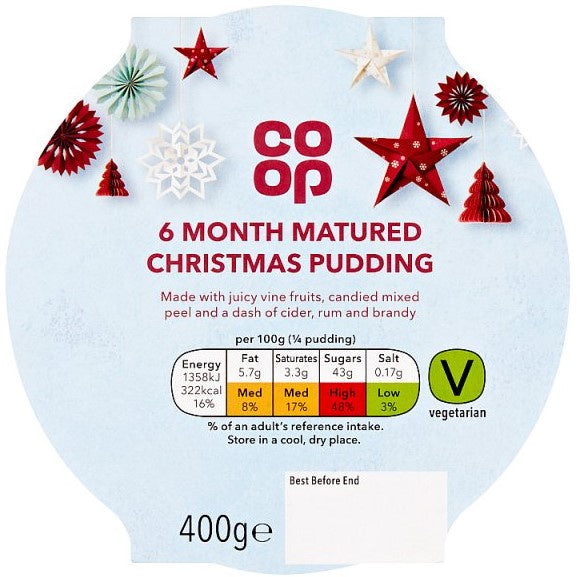 Co-op Matured Christmas Pudding 400g