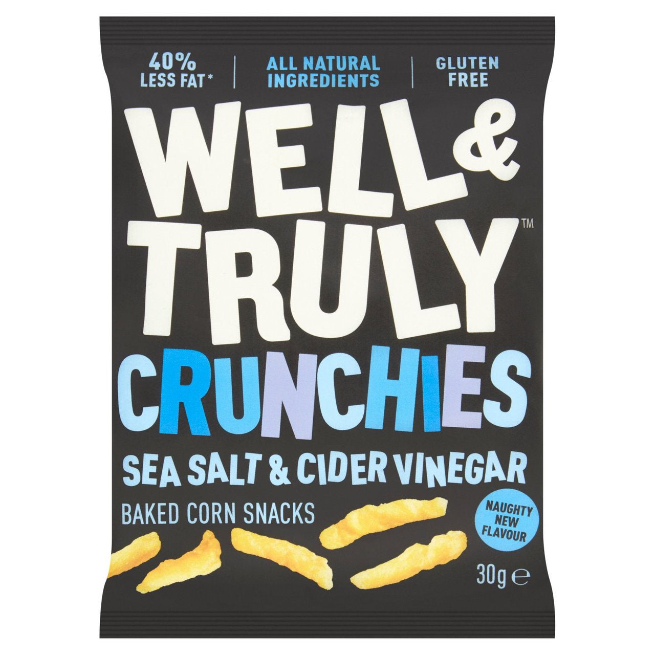 Well & Truly Crunchies Sea Salt & Cider Vinegar 100g