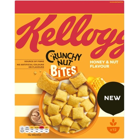 Kelloggs Crunchy Nut Bites 375g PM £2.99