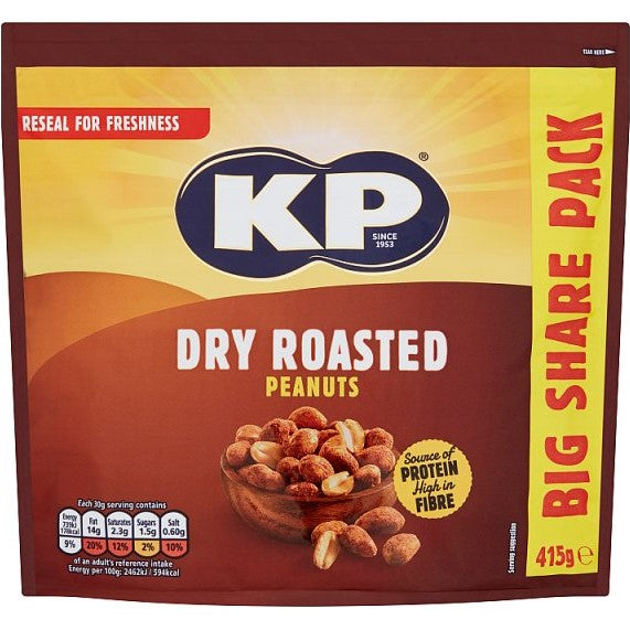 KP Dry Roasted Peanuts 415g*