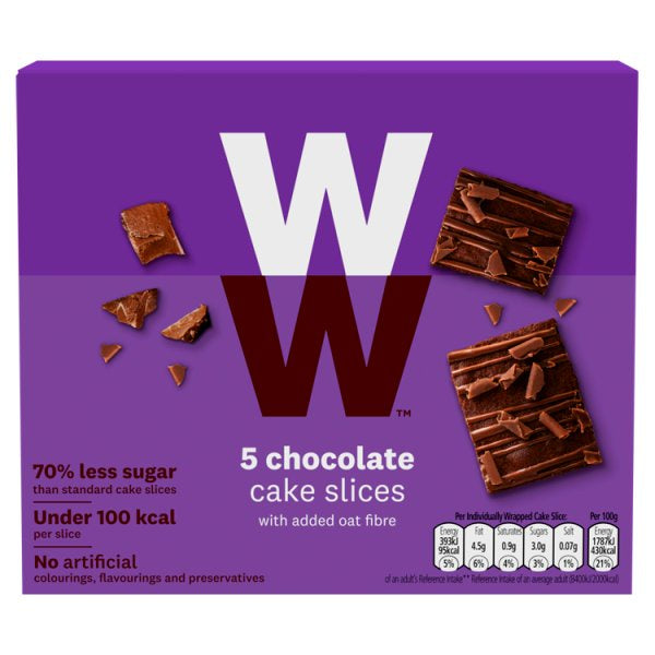 W/Watchers Choc Cake Slices 5pk #