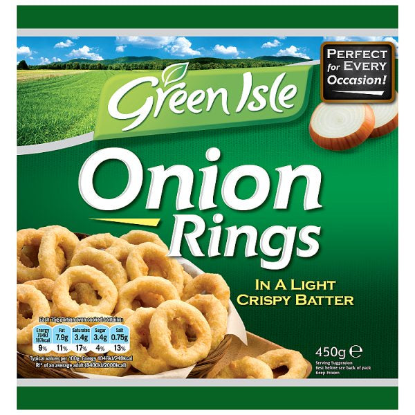Green Isle Battered Onion Rings 450g