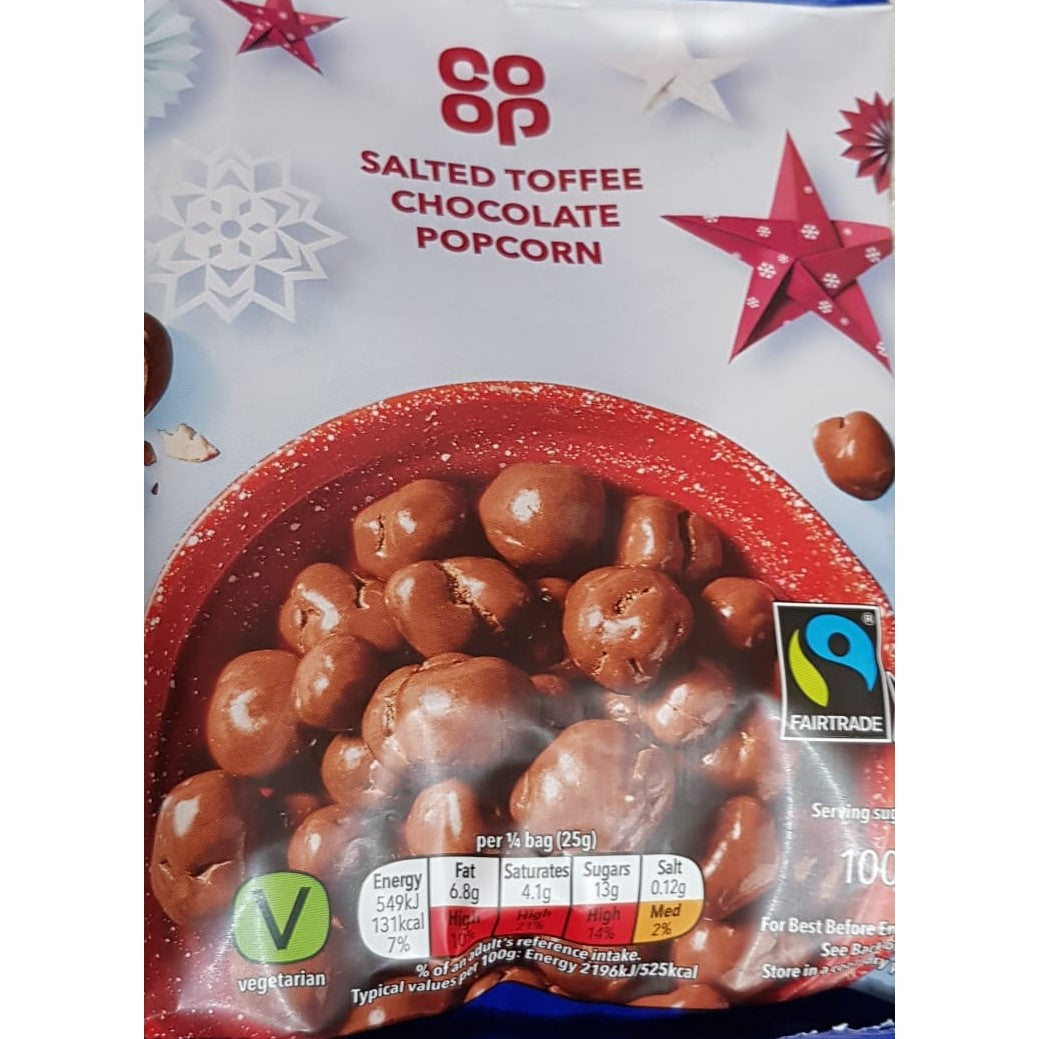 Co-op Chocolate Covered Popcorn 100g *