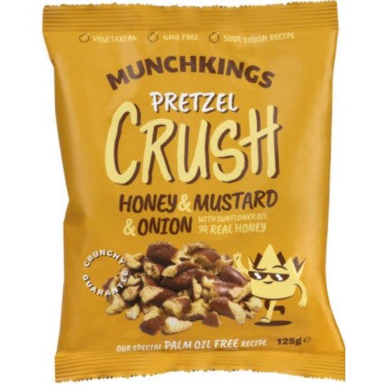 Munchkings Pretzel Crush Honey Mustard Onion 125g