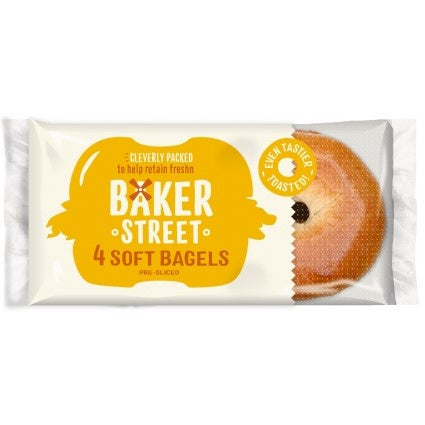 Baker Street - 4 Soft Bagels 300g