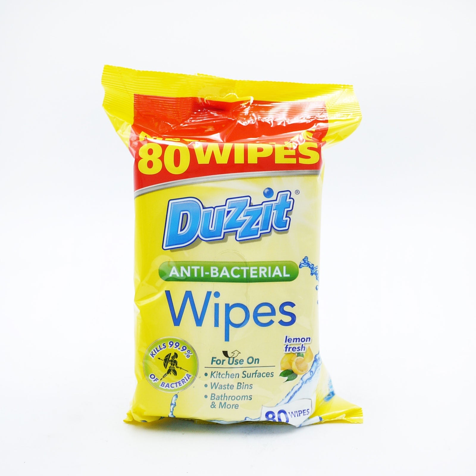 Duzzit Anti-bacterial Household Surface Wipes (80)*