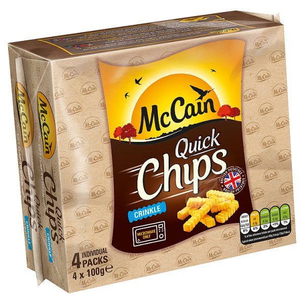 McCain Quick Chips Crinkle Cut 4 x 100g