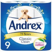 Andrex Classic Clean 9 Roll Standard*#
