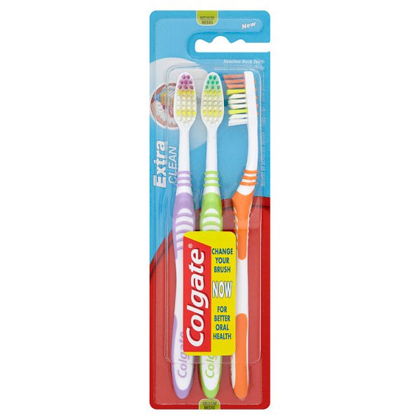 Colgate Toothbrush Extra Clean 3pk *