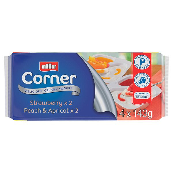 Muller Corner Straw/Peach & Apricot 4pk #