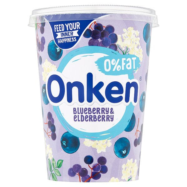 Onken FF B/Berry & Elderberry Yogurt 450g#