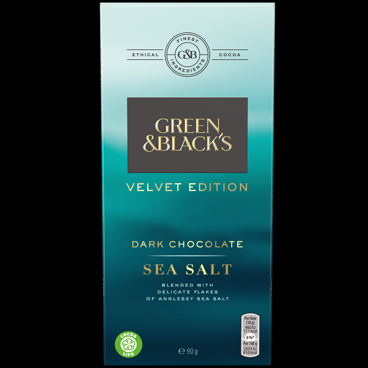 Green & Black Sea Salt Dark Chocolate 90g *