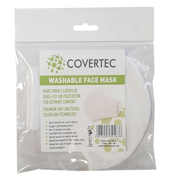 Washable Face Mask White*