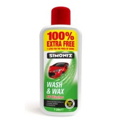 Simoniz Wash & Wax 500ml (100% extra free)*